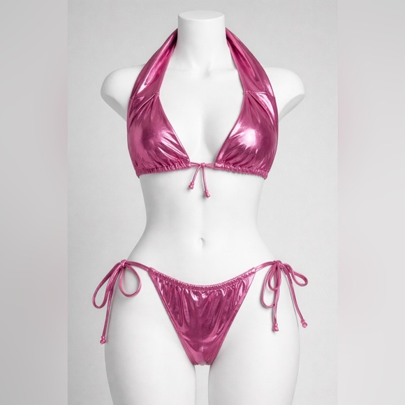 Fashion Nova Other - NWT! Fashion Nova Shimmering Pink Bikini